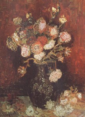 Vincent Van Gogh Vase wtih Asters and Phlox (nn04) oil painting image